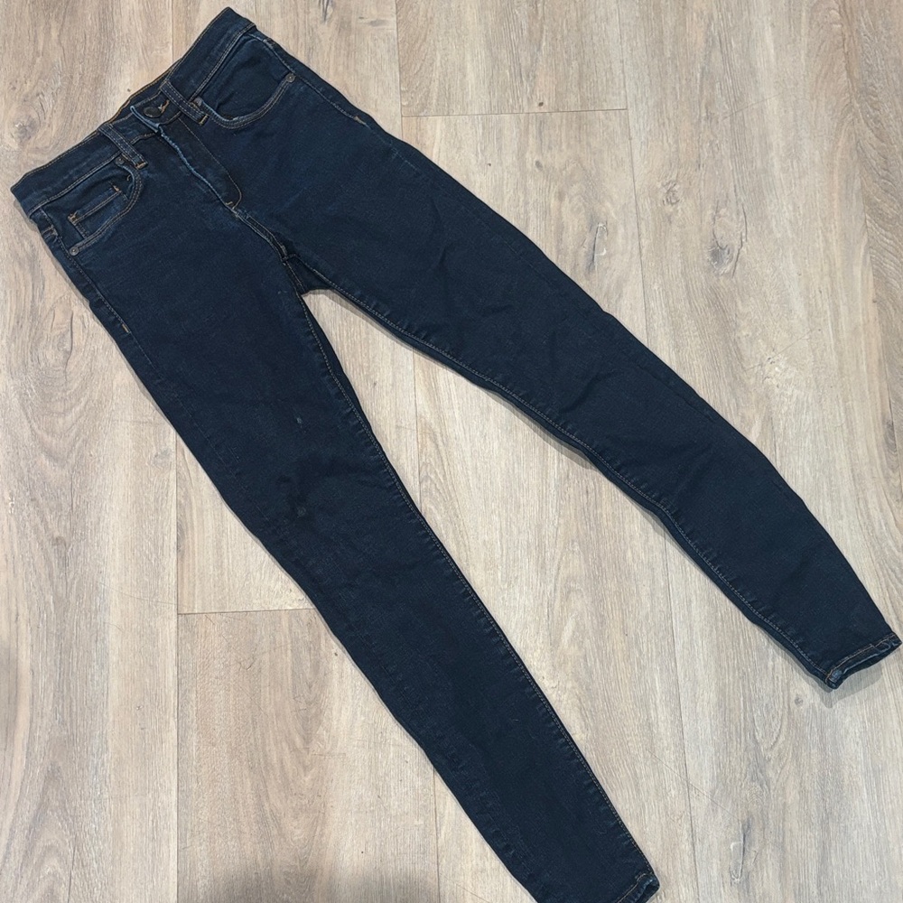 BLANKNYC DARK HIGH RISE SKINNY JEANS